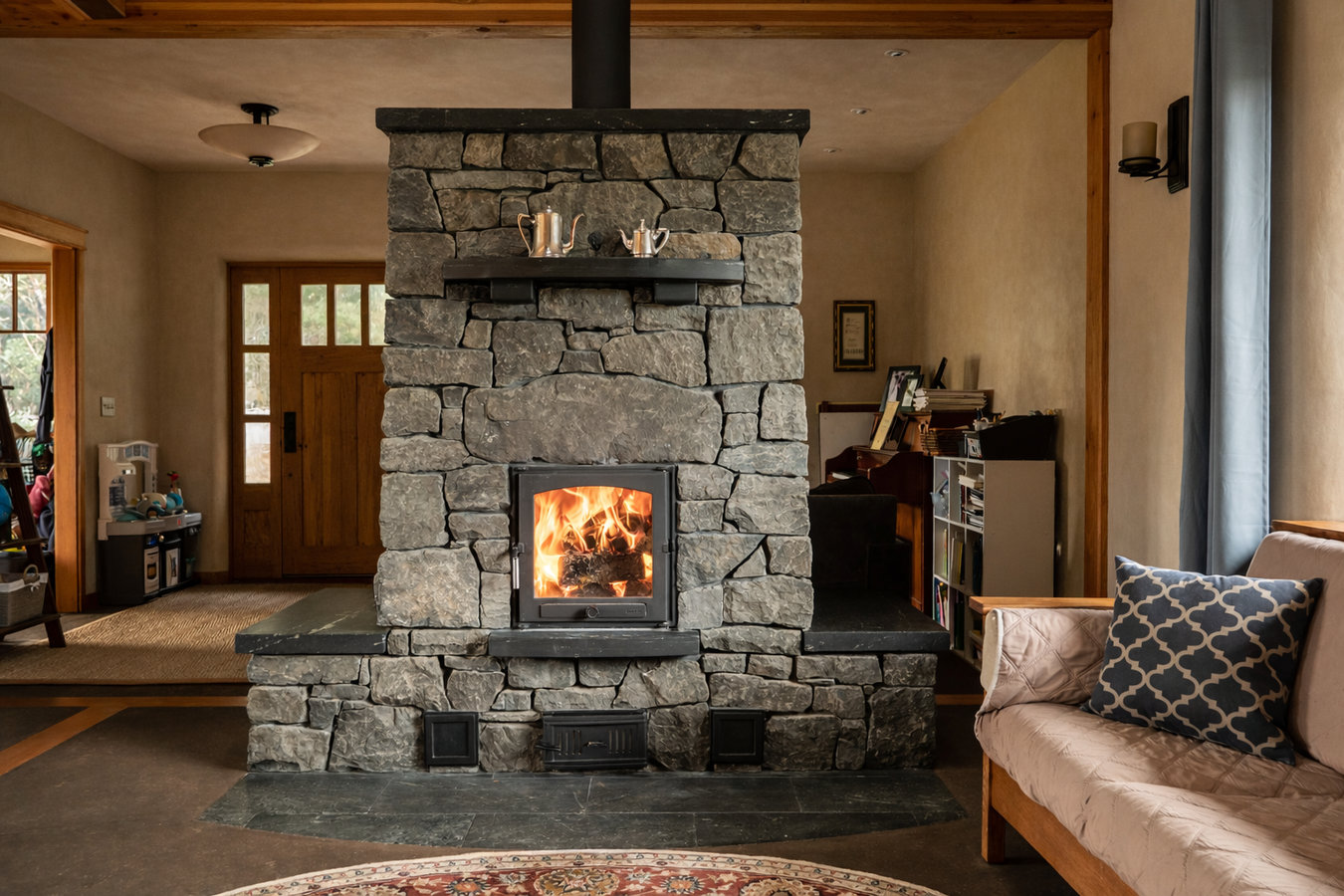 Fireplace installation in Reading, PA