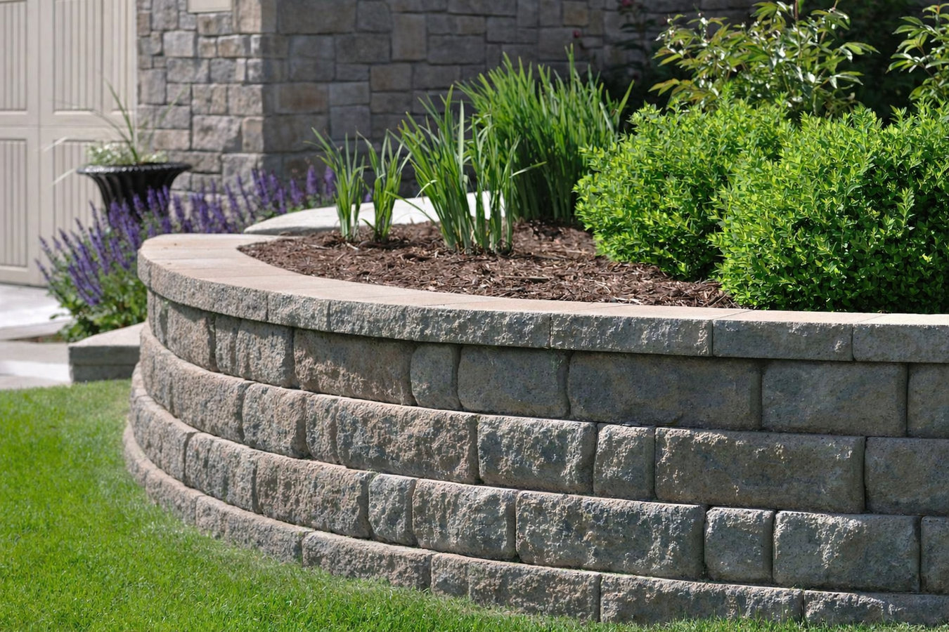 Retaining wall construction